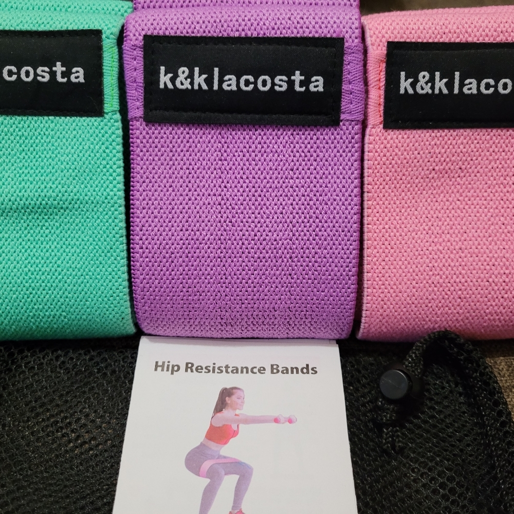 Booty Bands, Resistance Bands, 3 Levels Exercise